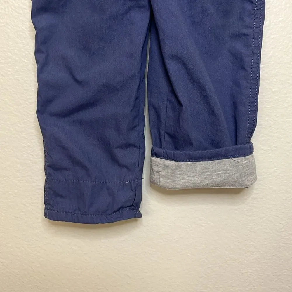 OshKosh B'Gosh Boys Blue Lined Overalls 3T 100% Cotton